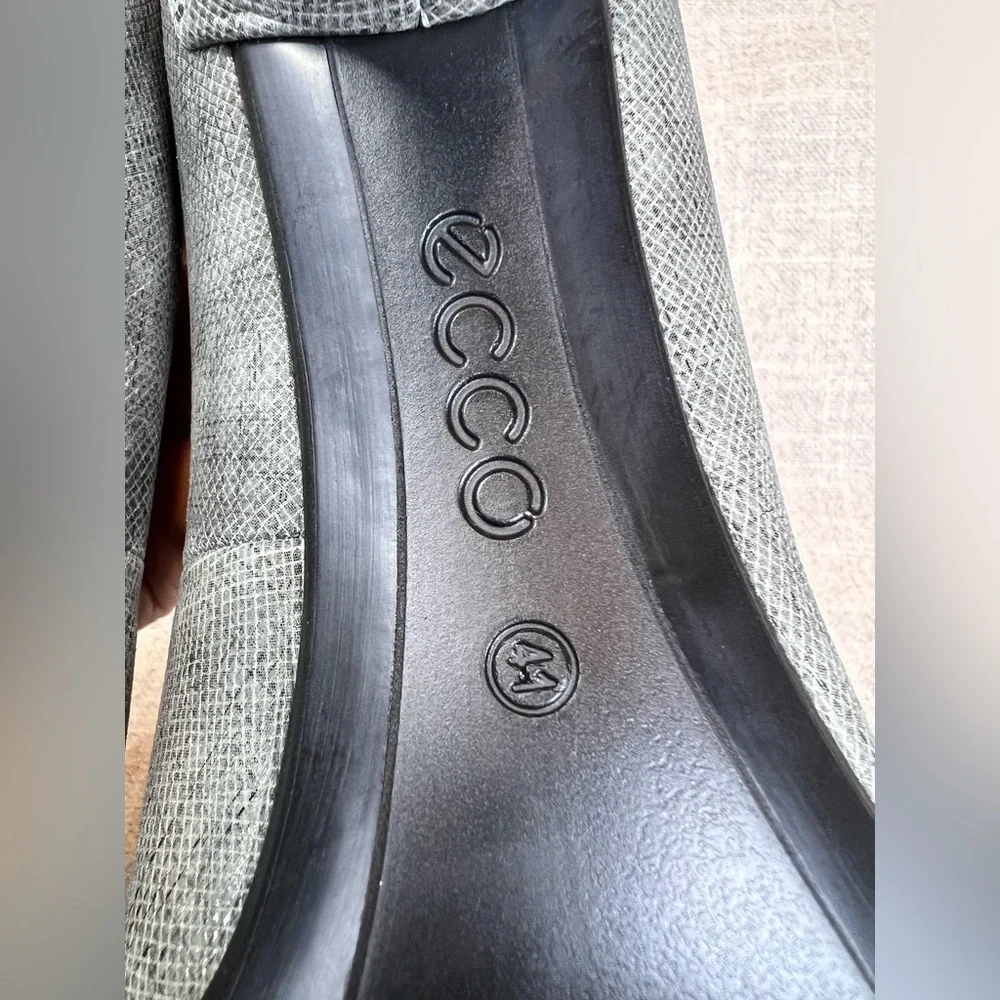 Ecco‎ Shape 75 sleek pump heels dress shoes size 41 (10-10.5) warm gray leather